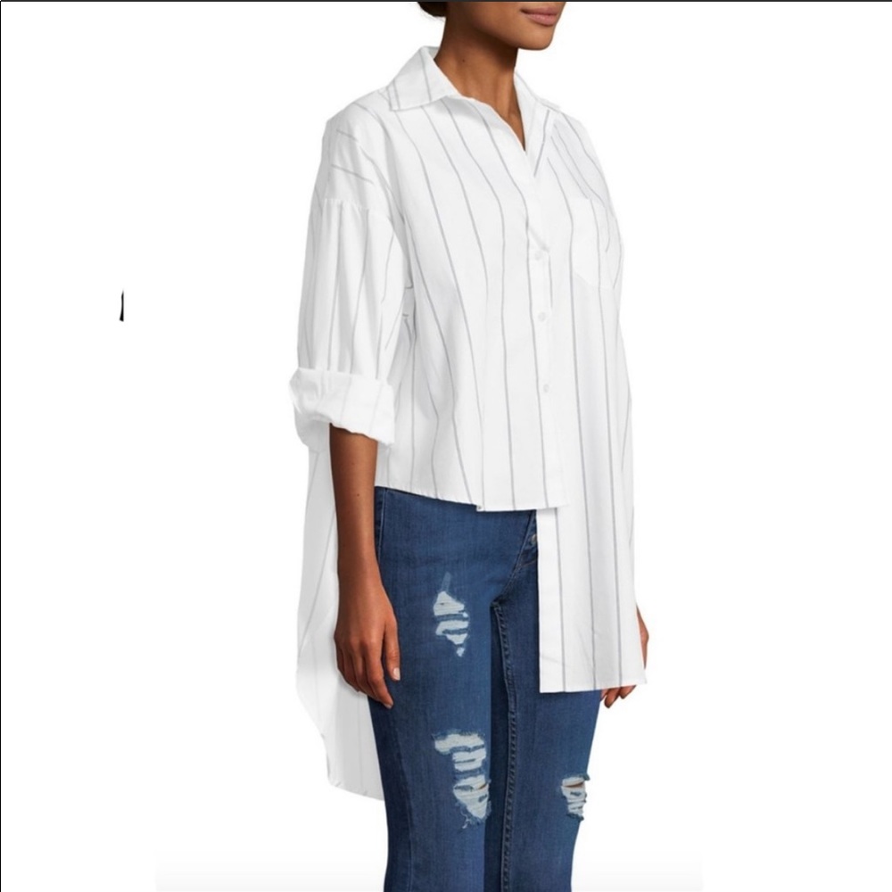 Caara Asymmetrical Button Down - image 3